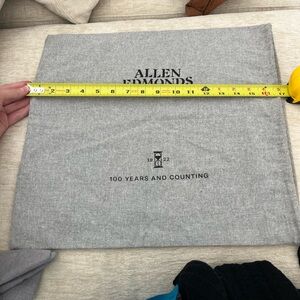 Men's Allen Edmonds Grey Black Drawstring Dust Bag One Size